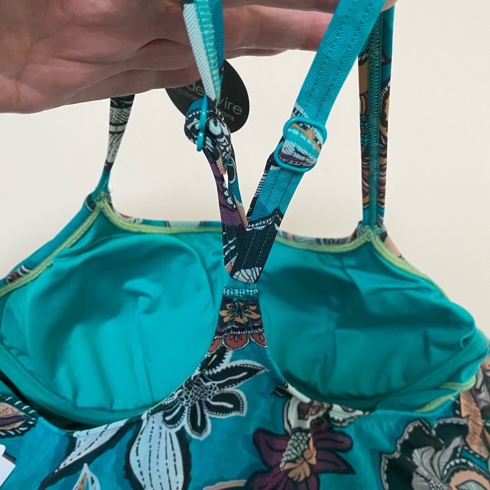 Sheer tankini with built in bra - Picture 4 of 5